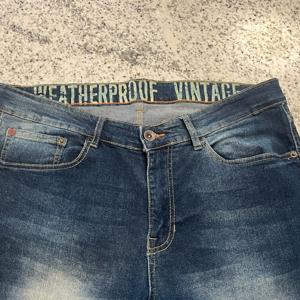 Weatherproof Vintage Men’s Skinny Fit Jeans 34W 30L Blue Wash - Picture 7 of 10